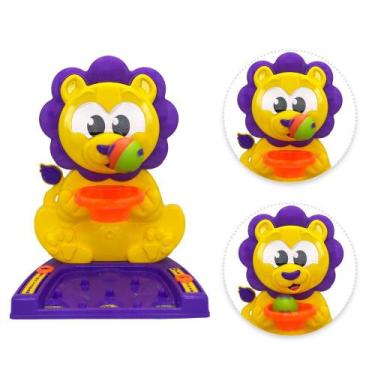 Imagem de Brinquedo Infantil Cesta de Basquete de Leão Com Bolinha e Marcador de