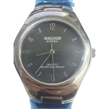 Imagem de Relógio De Pulso Unissex Magnum Em Aço Ma28458T