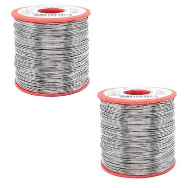 Imagem de 2 Carretel De Estanho 500g 63x37 0.5mm P/ Solda Cobix