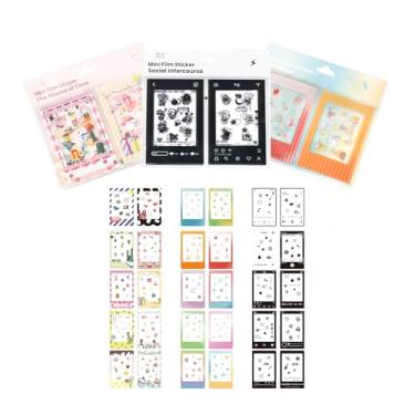 Imagem de 30 adesivos de borda de filme compatíveis com FujiFilm Instax Mini LiPlay 12 11 9 8+ 8 evo 99 SE 40 90 70 50S 26 25 7S Instant Film