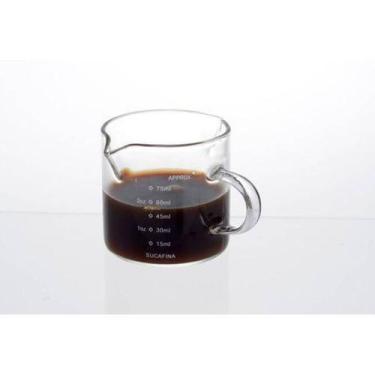 Imagem de Copo Medidor de Vidro para Cafeteira Expresso 75ml- TOP CHEF