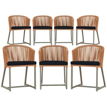 Imagem de 6 Cadeiras de Jantar Área Noronha em Alumínio