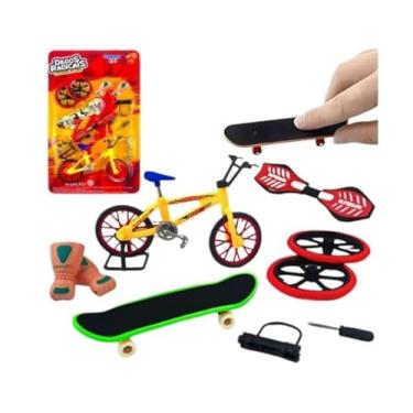 Imagem de Brinquedo infantil Skate de Dedo Bicicleta Acessórios Dedos Radicais bicicleta de dedo snowboard