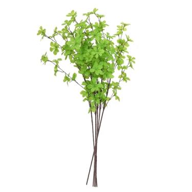Imagem de Ryoma 86 cm Vegetação artificial caules plantas folhas falsas ramos verdes ficus galho samambaia arbustos verdes falsos arbustos para festa em casa, casamento, decoração de loja de enchimento (pacote