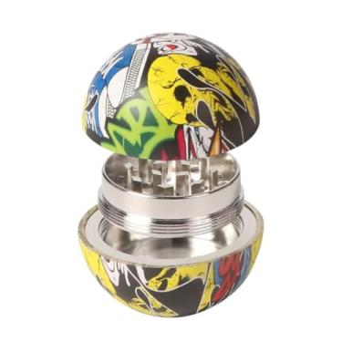 Imagem de Triturador Dichavador em Metal com Design Graffiti Moedor para Temperos e Ervas Multicolorido