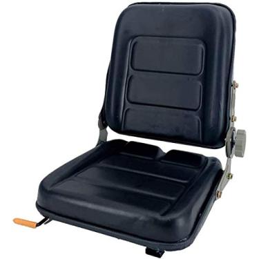 Imagem de ECUTEE Assento De Trator Com Suspensão De Empilhadeira Em Pvc Com Ângulo Traseiro Ajustável De 140 ° Se Encaixa Em Empilhadeira De Escavadeira, Trator, Minicarregadeira, Retroescavadeira Escavadeira M