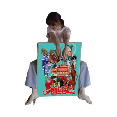 Imagem de Gorillaz Clássico Anime Poster Adesivo De Parede Para Sala De Estar Ba