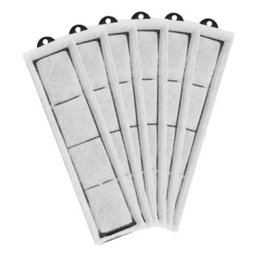 Imagem de lasuroa 6 Peças Cartucho de Filtro Substituição Compatível com Top Fin RF-S, 19,8x5cm Cartucho de Filtro para Aquário Substituição para Aquários Mesa Filtros Aquários Pequenos