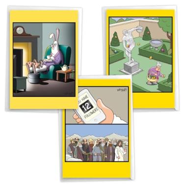 Imagem de NobleWorks Pacote Sortido Com 3 Cartões Engraçados De Páscoa Envelopes Para Homens E Mulheres (Designs 3X1) Whyatt'S Eastertime Vc8485Eag-C1X3