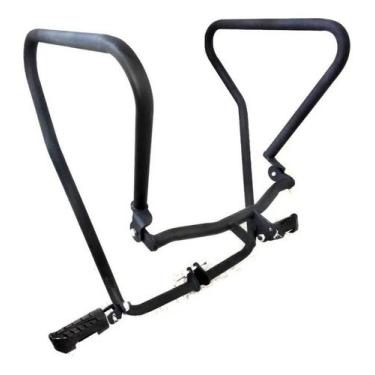 Imagem de Protetor De Carenagem Cromo Forte Shield Com Pedaleira Retrátil Yamaha