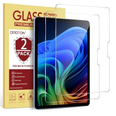 Imagem de OMOTON Protetor de tela para Microsoft Surface Pro 12 polegadas 2025, vidro temperado/compatível com capas/Surface Pen, pacote com 2