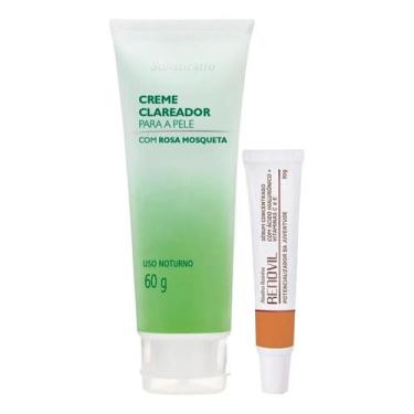 Imagem de Creme Clareador Para a Pele Com Rosa Mosqueta + Sérum Potencializador 