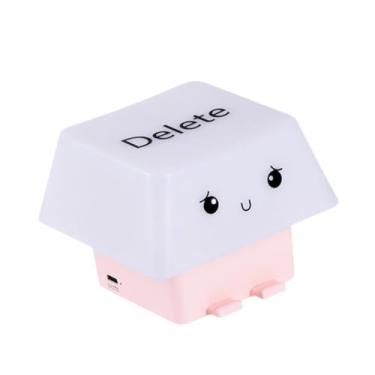 Imagem de Generic Luz noturna com chave, luminária decorativa com chave, 3 modos, abajur de cabeceira, luz ambiente de mesa para decoração de entrada de quarto e casa, Rosa