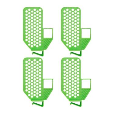 Imagem de Ioensy 4 peças divisórias de geladeira clipes divisórias de geladeira conjunto de multifuncionais reutilizáveis placas para escritório doméstico, Verde