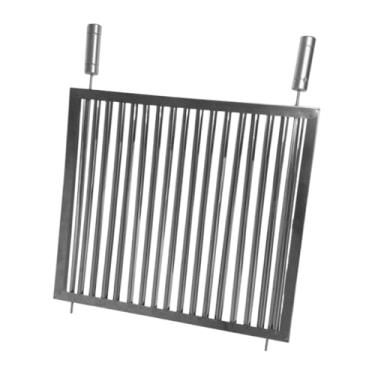 Imagem de Grelha Uruguaia Inox De Alta Qualidade Profissional Churrasco 40 50 55 60 65 70cm Largura(35x40)