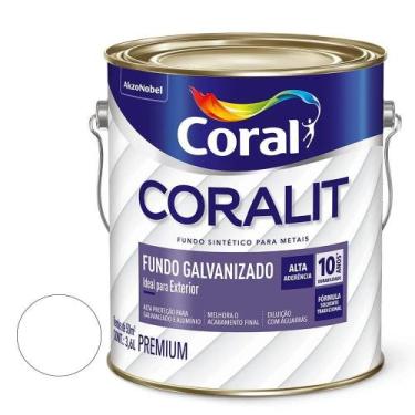 Imagem de Fundo Fosco para Galvanizado Coralit Branco 3.6l - Coral