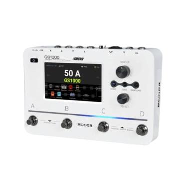 Imagem de Mooer Pedaleira Multiefeitos GS1000 Branca | para Guitarra, 350 Efeitos, Simulações de Amplificador, Tela Touch de 5", Interface de Áudio USB-C, Bluetooth, MIDI, EQ com IA, Groove Station, Looper