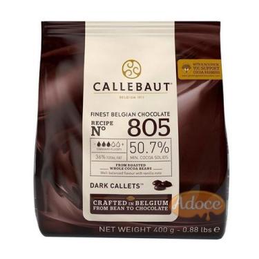 Imagem de Chocolate belga callets amargo 805 50,7% cacau callebaut, 400g