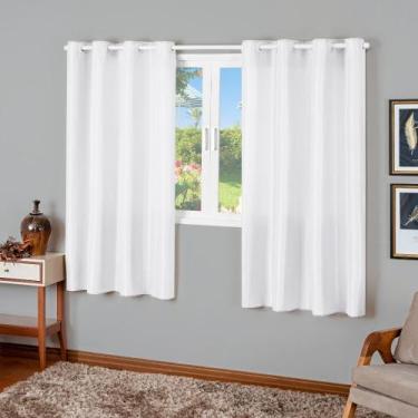 Imagem de Cortina Jasmim Para Sala Quarto Oxford Liso 2,80 X 1,40 Metros - Vitor