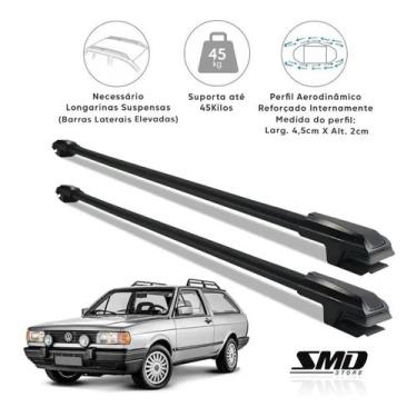 Imagem de Rack Travessa Teto Preto Vw Parati Quadrada 1985 A 1995 - SMD