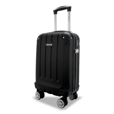 Imagem de Mala de Viagem Bordo 8kg Rígida ANAC Regulamentada Avião Medidas Aceitas Voos Rodinhas 360° (Preta A5MB)