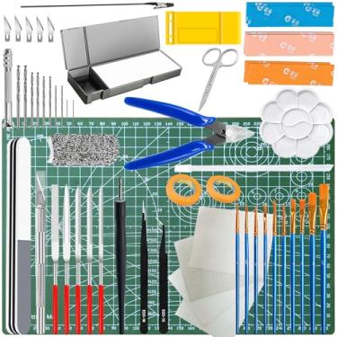 Imagem de Yauhar Kit de ferramentas de modelo profissional Gundam 40 peças para carros, aviões, edifícios, modelos de robôs, edifícios, reparo e montagem