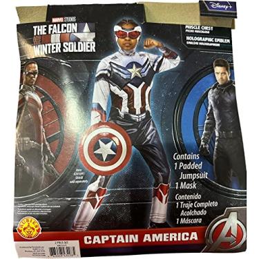 Imagem de Rubie's Marvel CAPTAIN AMERICA WINTER SOLDIER Child Boys Muscle Chest Halloween Cosplay Costume (BOYS MEDIUM (8-10))