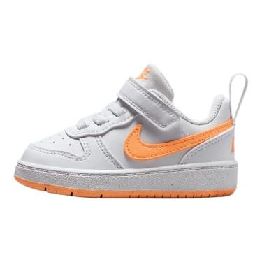 Imagem de Nike Tênis Court Borough Low Recraft para bebê/criança pequena (DV5458-119, branco/branco/creme pêssego), branco/branco/creme pêssego, 10 Toddler