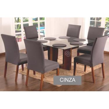 Imagem de Capa Pra Cadeira Jantar Para Mesa 6 Lugares Malha Gel - Ravi Enxovais,