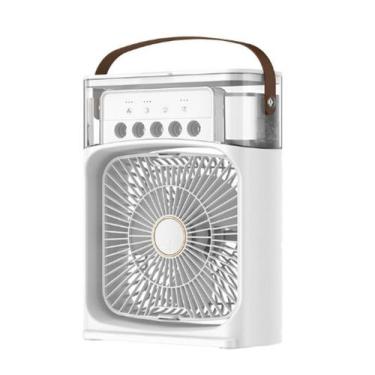 Imagem de Ventilador Portátil Com Luz Led Umidificador Colocar Gelo - Chuang, Br