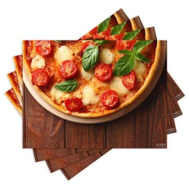 Imagem de Jogo Americano com 4 peças - Pizza - 1237Jo - Allodi