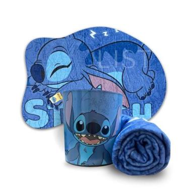 Imagem de Mantinha Soft Tematica Stitch De Lilo E Stitch Com Balde - Zona Criati