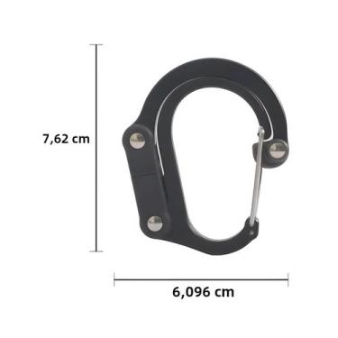 Imagem de Clipe De Mosquetão Giratório Com Gancho, Clipe De Engrenagem Forte Sem