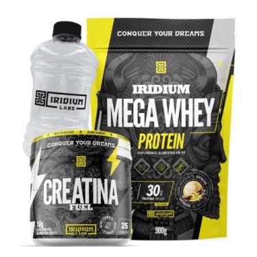 Imagem de Kit Mega Whey Protein + Creatina Fuel 150G + Galão 950Ml - Iridium Lab