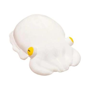 Imagem de Boneco De Pelúcia Polvo Super Macio Vermelho E Branco, Almofada De Sim