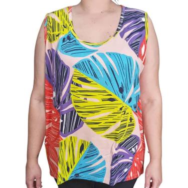 Imagem de Blusa Regata Feminina Estampa Fajos Plus Size