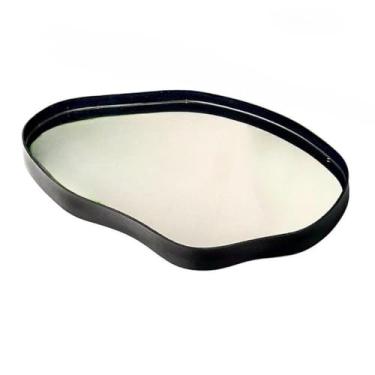 Imagem de Bandeja Decorativa Espelhada e Orgânica Para Organização de Casa Centro de Mesa Banheiro e Festas(N3 PRETO)