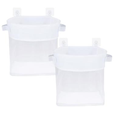 Imagem de 2 peças de armazenamento de brinquedos de banho, suporte de brinquedos de banho, organizador de brinquedos de banho, organizador de chuveiro de malha para organizador de brinquedos de banheira