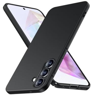 Imagem de JUNAUTTB Capa para Samsung Galaxy A35 5G ultrafina fosca PC capa protetora rígida, proteção para câmera, capa de telefone simples durável slim fit 16.8 cm preta JUS13-40