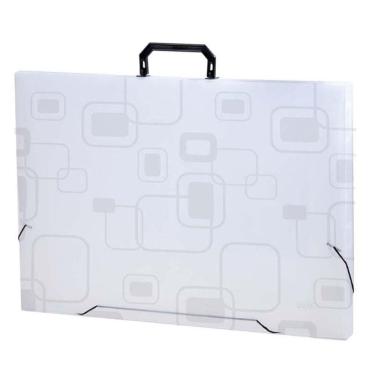 Imagem de Maleta com alça Dellofine A3 cristal 2151.H Dello