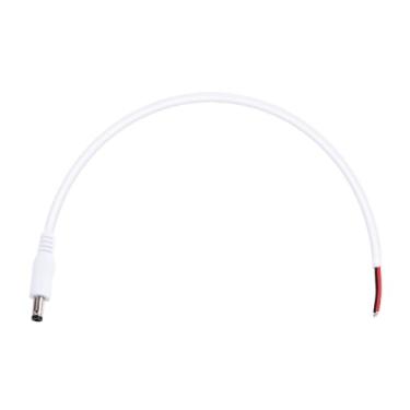 Imagem de FOCMKEAS Cabo divisor adaptador de alimentação CC de 5,5 mm x 2,1 mm, plugue macho 0,3 m/3 m, cabos de alimentação CC para segurança CCTV, câmera e fita de luz LED
