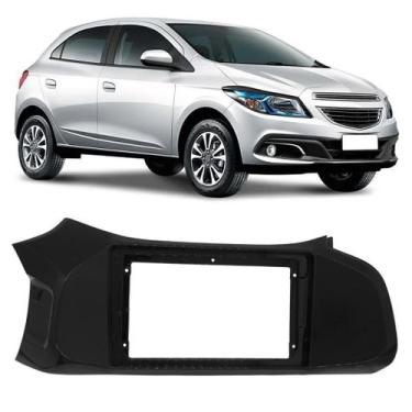 Imagem de Moldura Painel 2 Din 9 Polegadas Onix 2011 2012 2013 Black - Expex