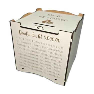 Imagem de Caixa Cofre Desafio De Metas Em - Para PoupançA E Alcance De Objetivos, Cofrinho Motivacional(20MIL)