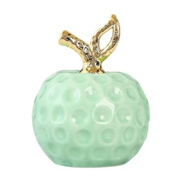 Imagem de XLWLLNJ Escultura de Estátuas de Frutas, Enfeite de Frutas Elegante para Shoppings, Lojas, Estantes de Livros, Decoração de Escritórios, Verde, Tamanho real