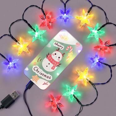 Imagem de Ceoighe 1 pacote de cabo carregador de telefone USB tipo C, multicolorido, 12 LEDs, 50 polegadas, cabo carregador de telefone compatível com iPhone 15 Pro Max/15 Plus/S23 Ultra/S22 (Crystal Star-Type
