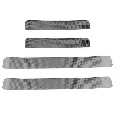 Imagem de Placa de proteção do peitoril da porta do carro Placa antifricção Etiq