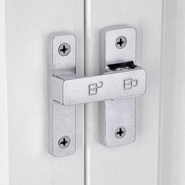 Imagem de Fechadura de porta de celeiro INIRET Silvery 180 graus em liga de zinc