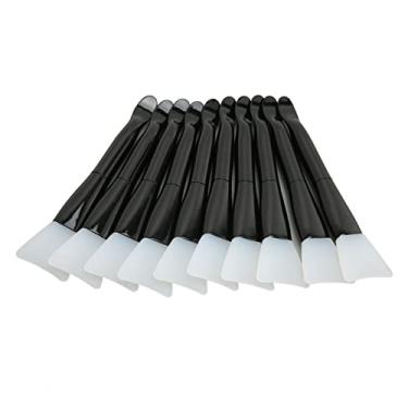 Imagem de Zhjvihx Pincel de Maquiagem de Silicone, Aplicador de Creme Facial de Ponta Dupla, Maquiagem Sem Pelos para Cosméticos