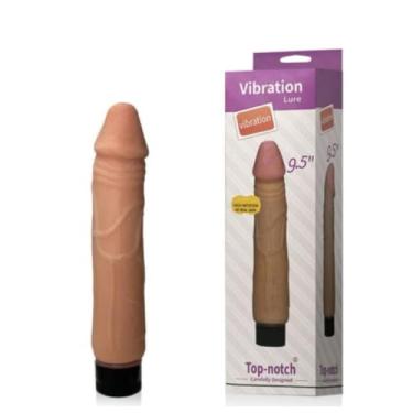 Imagem de Pênis Realístico Com Vibração Multivelocidades 9.5 Brinquedo Sexual Pênis Vibratório DI-021