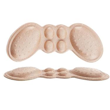 Imagem de 1 Par de Protetor de Calcanhar Bege Adesivo Almofadado – Antiderrapante, Confortável e Contra Calos para Sapatos e Saltos Altos